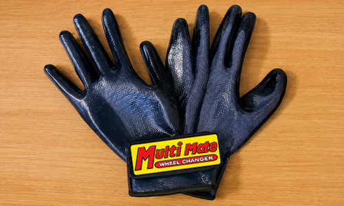 MultiMate Portable Wheel Changer safety gloves